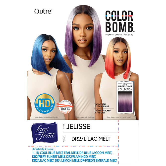 Outre Color Bomb Hd Transparent Lace Front Wig - Jelisse