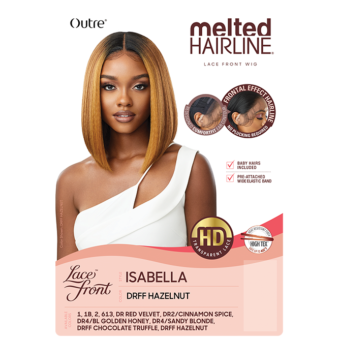 Outre Synthetic Melted Hairline Lace Front Wig - Isabella