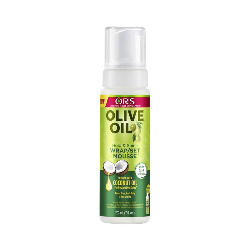 Organic Root Stimulator Olive Oil Wrap Set Mousse 7oz
