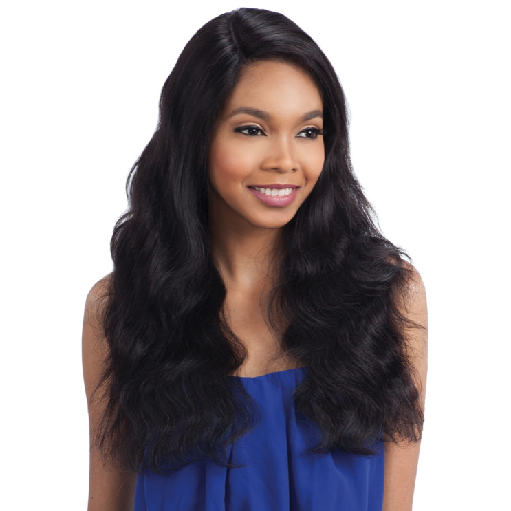 Model Model Nude 100% Brazilian Natural Human Hair L-Part Lace Front Wig Natural S Wave
