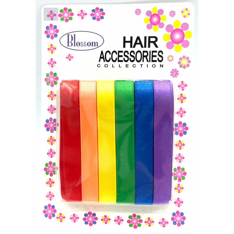 Blossom Hair Accessories Ribbons - Assorted Rainbow