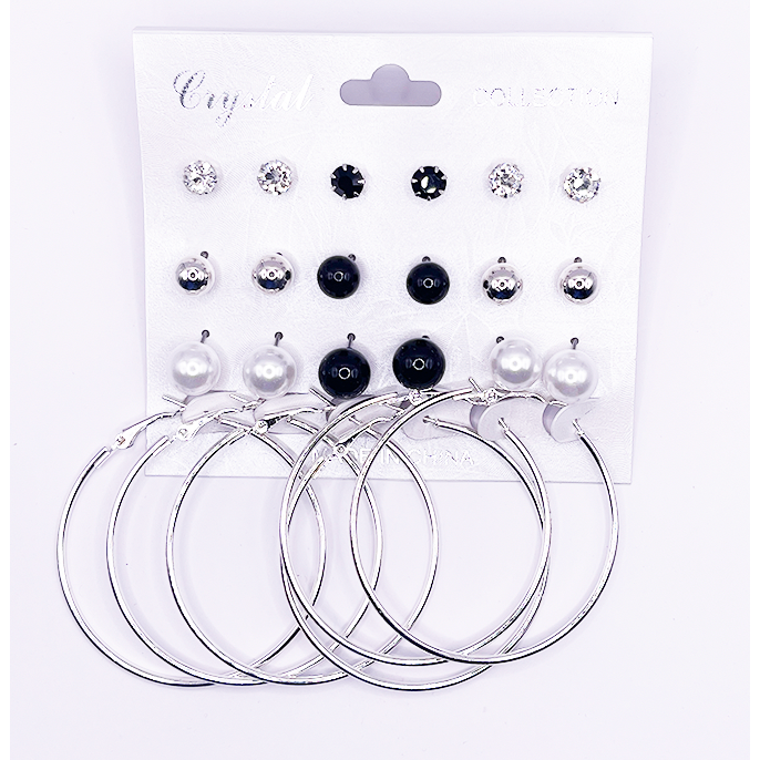 Multi-Pack Hoop Earrings Assorted #M015