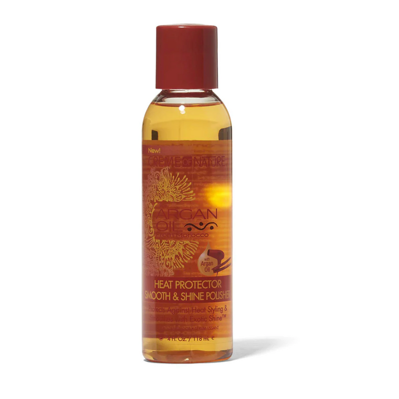 Creme Of Nature Argan Oil Heat Protector Smooth & Shine Polisher, 4 Oz.