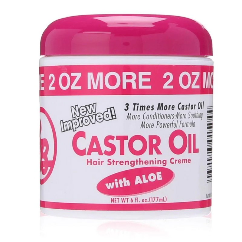 Bronner Brothers Castor Oil Hair Strengthening Creme, 6 Oz.