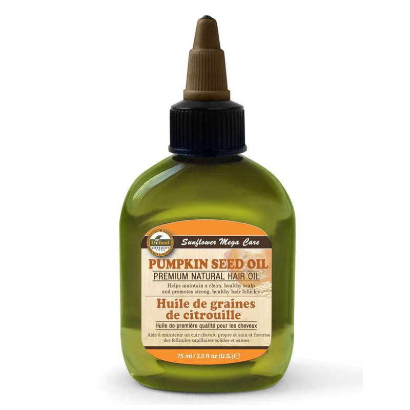 Difeel Premium Natural Hair Oil Pumpkin Seed 2.5 Oz
