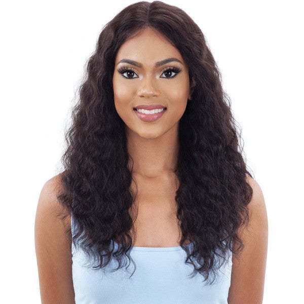 Mayde Human Hair 5" Lace & Lace Front Wig Natural Loose Curl