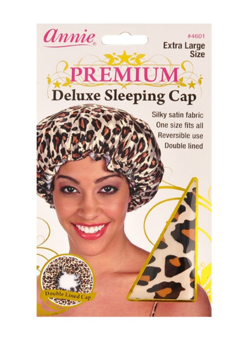 Annie Premium Deluxe Sleeping Cap Extra Large Leopard #4601