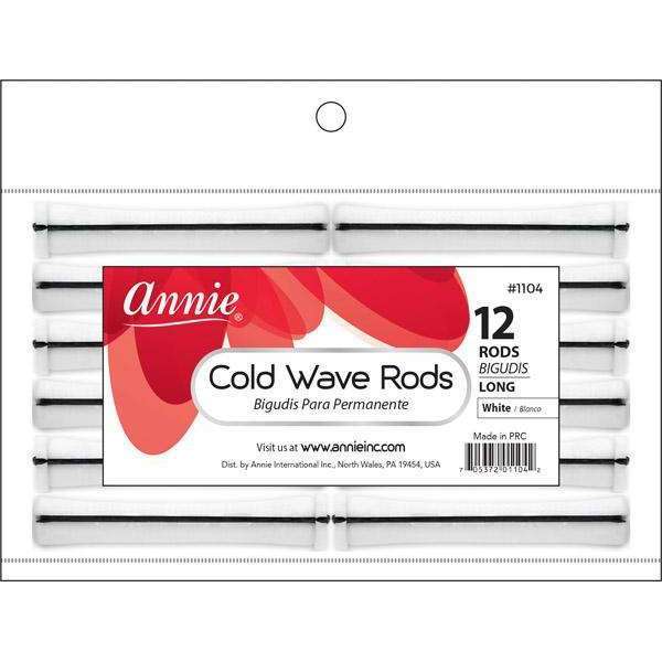 Annie Cold Wave Rod Long 12Ct White #1104