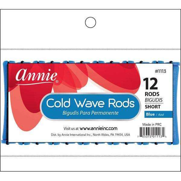 Annie Cold Wave Rod Short 12Ct Blue #1113