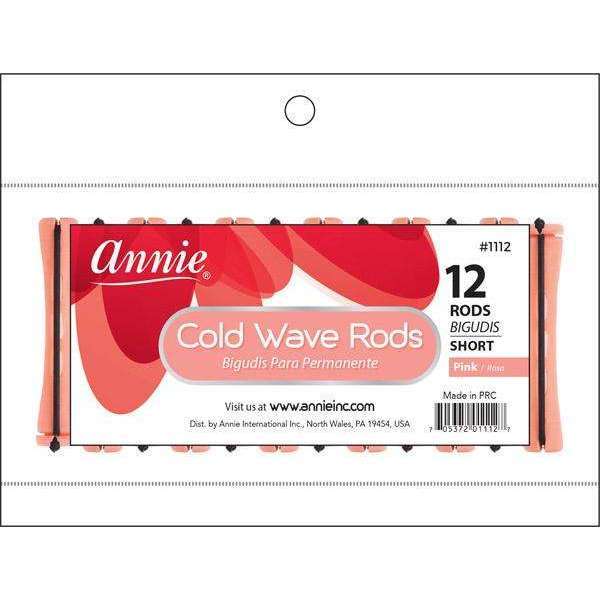 Annie Cold Wave Rod Short 12Ct Pink #1112