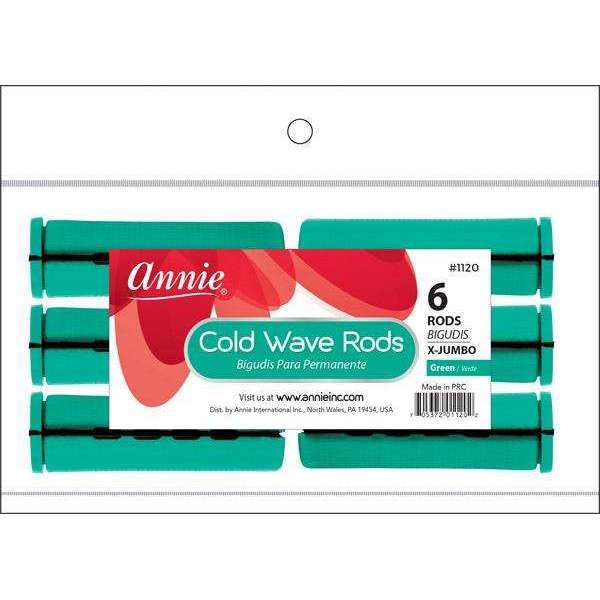 Annie Cold Wave Rod X-Jumbo 6Ct Green #1120