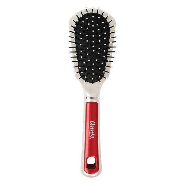 Annie Pearly Fan Cushion Styling Brush Red #2367