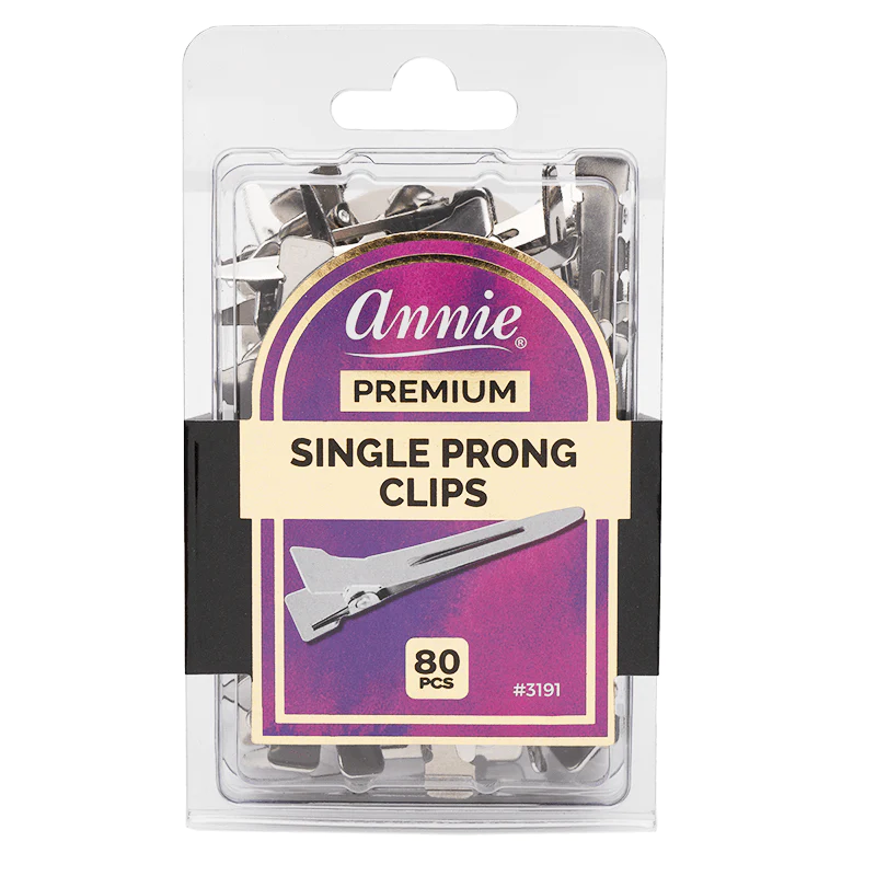 Annie Single Prong Clips 80Ct #3191