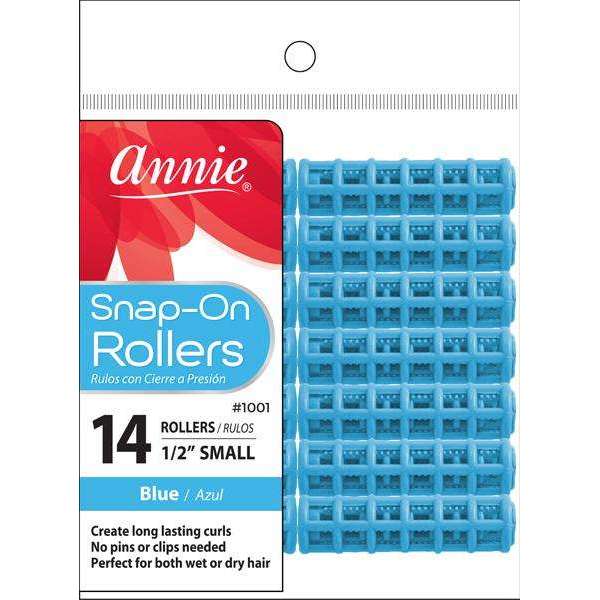 Annie Snap-On Rollers Size S 14Ct Blue #1001