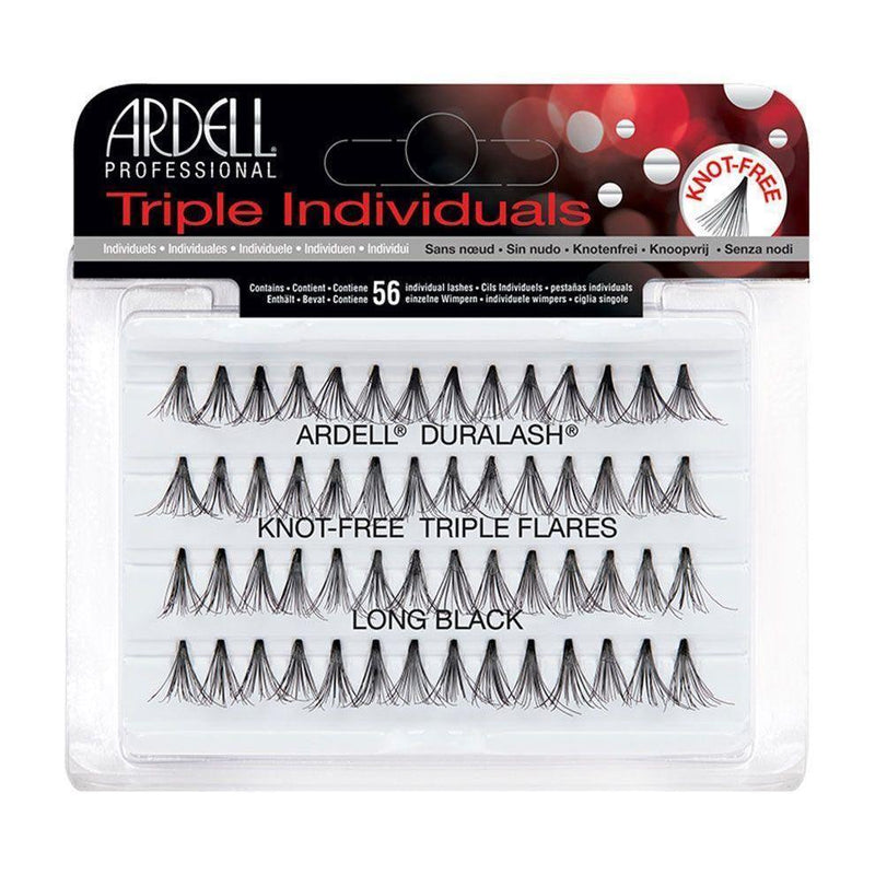 Ardell Lashes Triple Individuals Knot-Free Triple Flares Long
