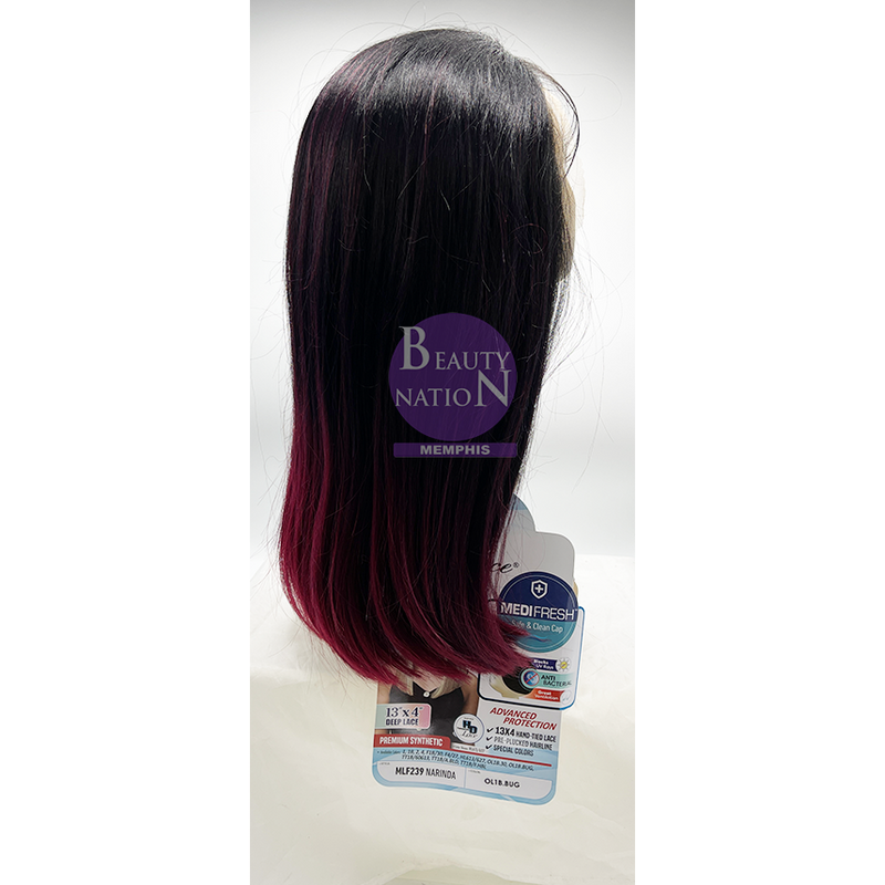 Bobbi Boss Premium Synthetic 13X4 Hd Deep Lace Front Wig Mlf239 - NARINDA
