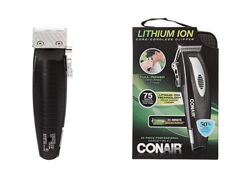 Conair Lithium Ion Cord/Cordless 20 Piece Clipper Kit