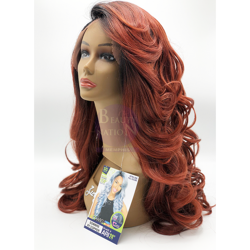 Zury Sister Wig Invisible Top Natural C Part Remy Fiber Lace Wig- IV LACE H ARI 24"