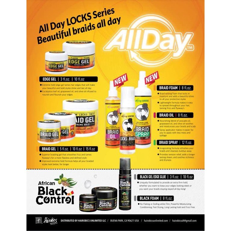 AllDay Locks - Braid Oil 8oz
