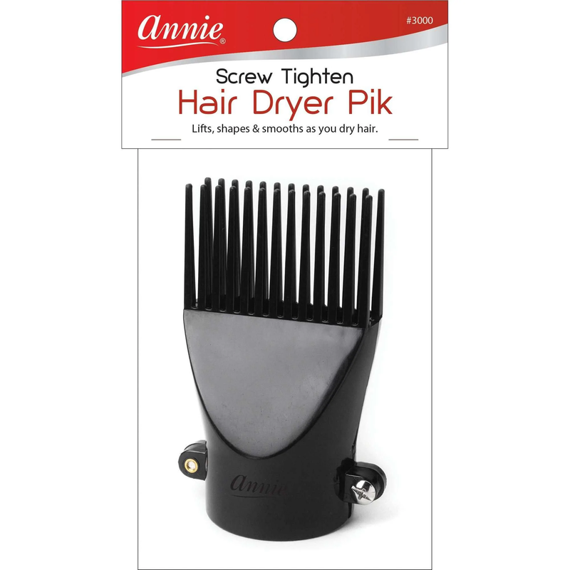 Annie Screw Tighten Hair Dryer Pik Black #3000