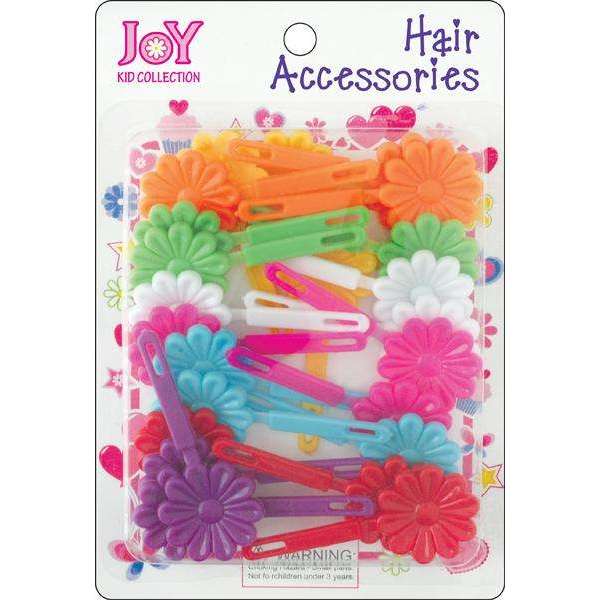 Joy Hair Barrettes 10Ct Rainbow Colors #16314
