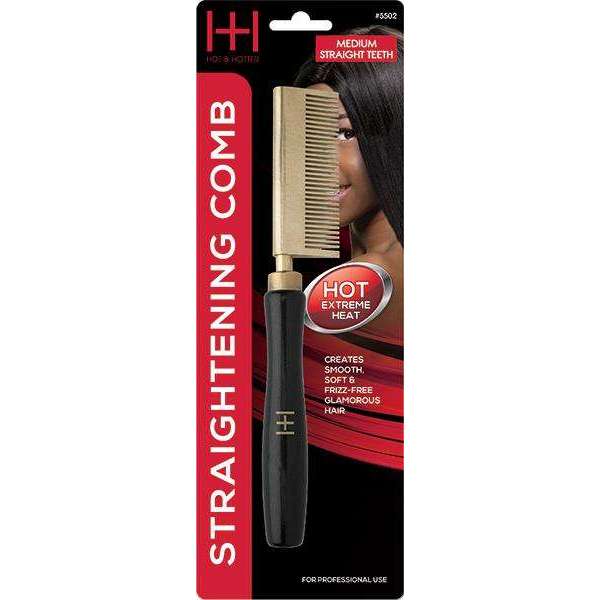Hot & Hotter Thermal Straightening Comb Medium Teeth Straight #5502