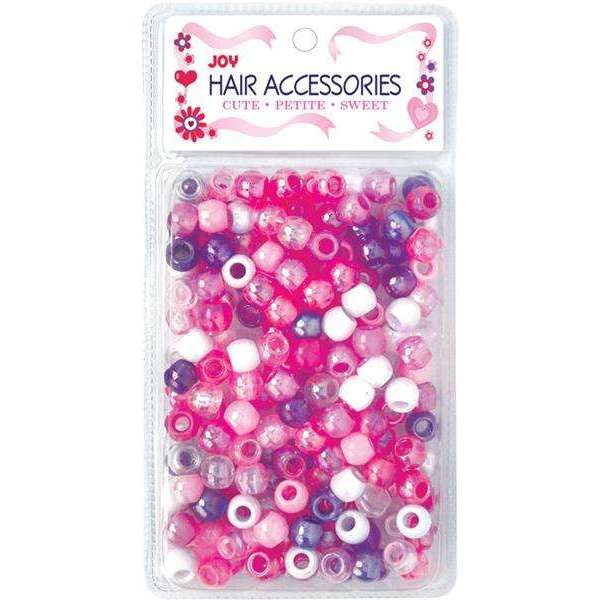 Joy Round Plastic Beads Large Size 240 Ct Asst Color #1899