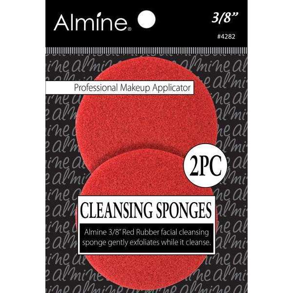 Almine Rubber Cleansing Sponge 3/8" 2ct #4282