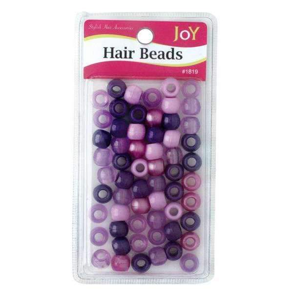 Joy Big Round Beads Large Size 60Ct Purple Asst Color - #1819