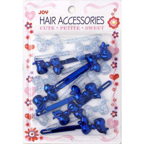 Joy Ribbon Joy Ribbon Barrette II 12ct Assorted Blue #16719 – Beauty Nation