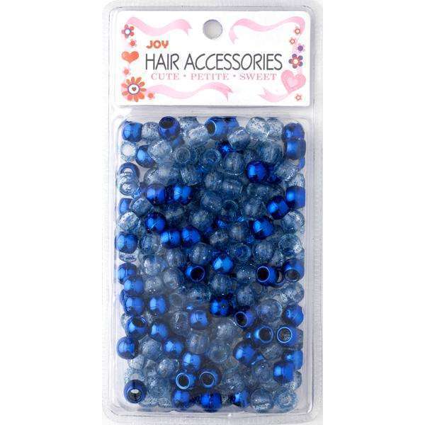 Joy Round Plastic Beads Large Size 240 Ct Blue Asst Color #1907