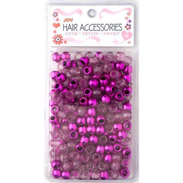 Joy Round Plastic Beads Large Size 240 Ct Pink Asst Color #1904