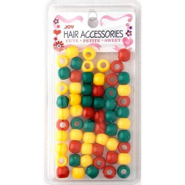 Joy Round Plastic Beads Large Size 50Ct Asst Color - #1795
