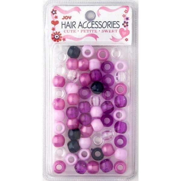 Joy Round Plastic Beads Large Size 50Ct Asst Color - #1797