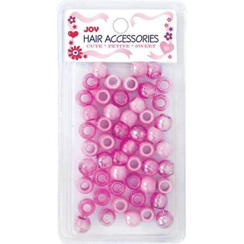 Joy Round Plastic Beads Large Size 50ct Clear Color