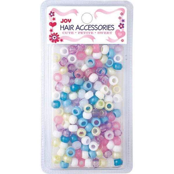 Joy Round Plastic Beads Regular Size 200Ct Asst Color - #1875