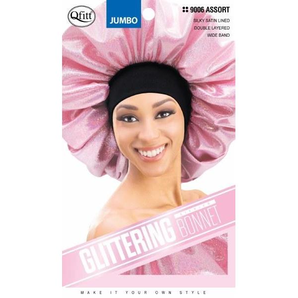 QFitt Jumbo Premium Glittering Bonnet Assorted #9006