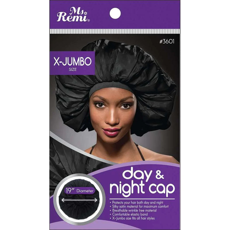 Ms. Remi Extra Jumbo Day & Night Cap, Black #3601