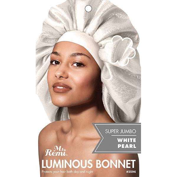 Ms. Remi Luminous Bonnet X-Jumbo White #3596