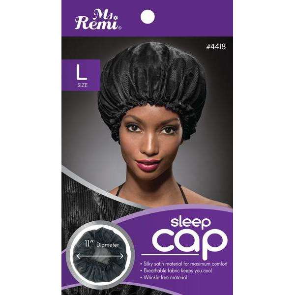 Ms. Remi Sleep Cap L Black #4418
