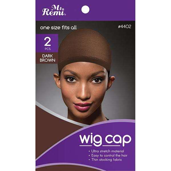 Ms. Remi Wig Cap 2Pc Dark Brown #4402