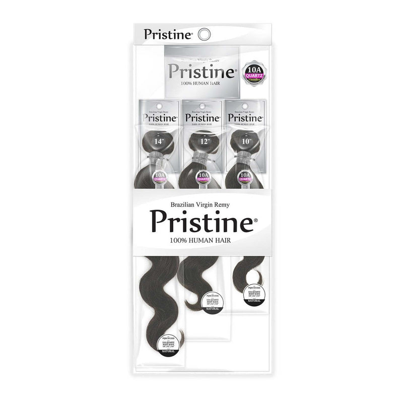 Pristine 10A 100% Unprocessed Human Hair Body Wave - Natural