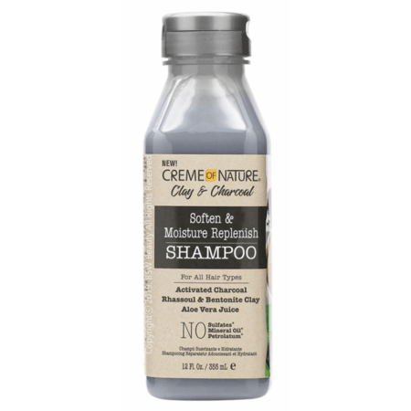 Creme of Nature Clay & Charcoal Soften & Moisture Replenish Shampoo 12 oz