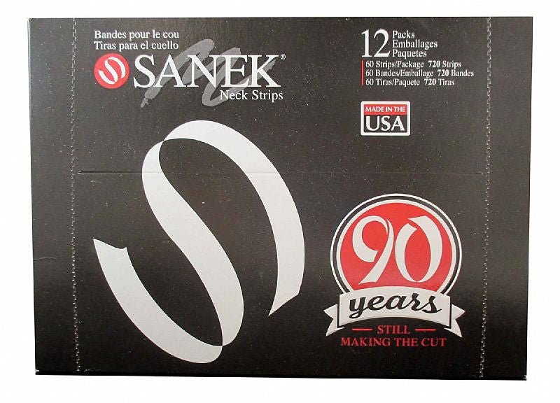 Graham Sanek Neck Strips 2.5" x 17.5" 12 packs 60 strips each