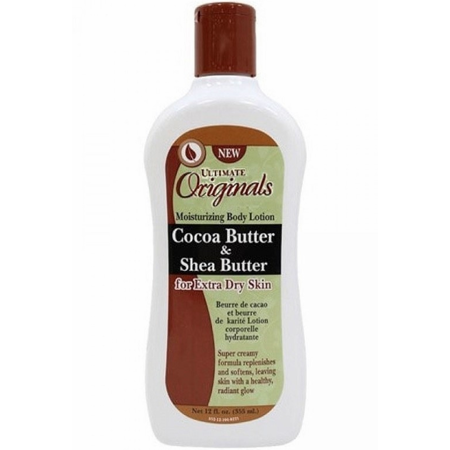Africa's Best Ultimate Originals Therapy Cocoa Butter & Shea Butter Moisturizing Body Lotion 12 oz