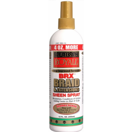 African Royale BRX Braid & Extensions Sheen Spray 12 oz