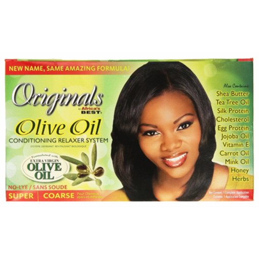 Organics by Africa's Best Olive Oil Conditioning No-Lye Relaxer System Super or Regular