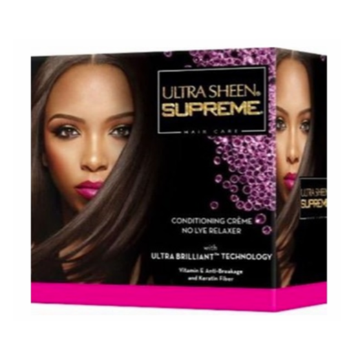 Ultra Sheen Supreme No Lye Relaxer Kit Value Pack 4 Retouches Super or Regular