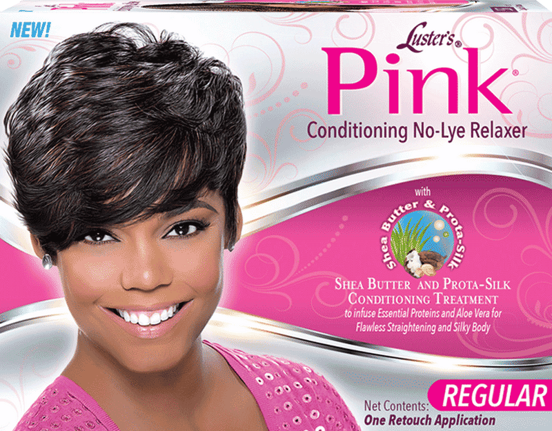 Pink® 1-Application Conditioning No-Lye Relaxer System with Shea Butter & Prota-Silk - Regular or Super